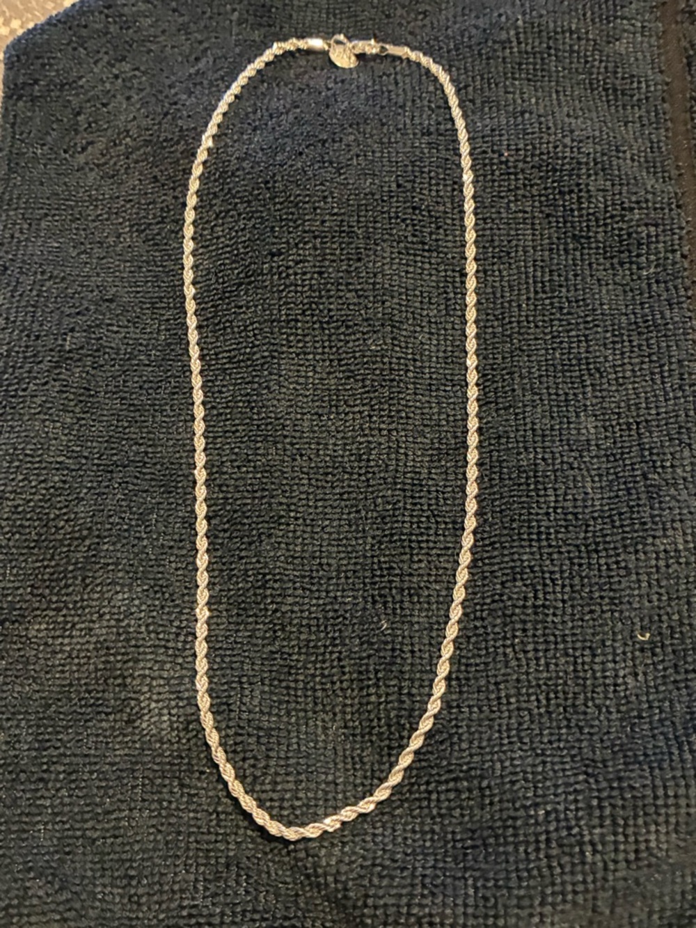Sterling Rope Chain Necklace in Silver - Women Jewelry